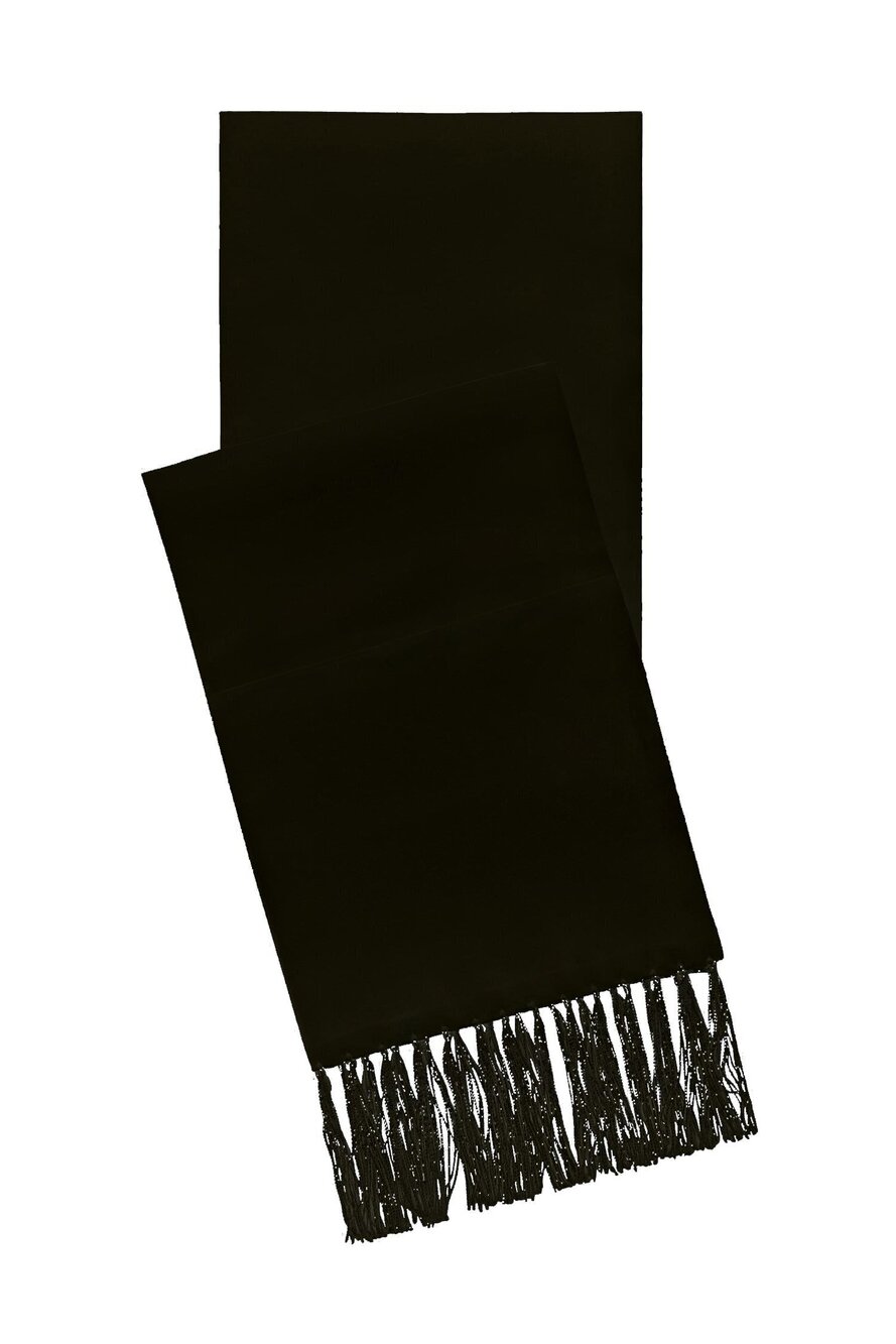 4066 Formal Satin Scarf Black